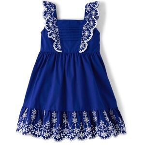 Gymboree 🦋Girls blue eyelet dress size 10